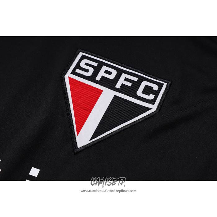 Chandal del Sao Paulo 2023-2024 Manga Corta Negro - Pantalon Corto